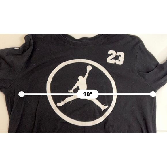 Michael Jordan 23 Jumpman Long Sleeve black t-shirt. Size L. - Picture 6 of 7